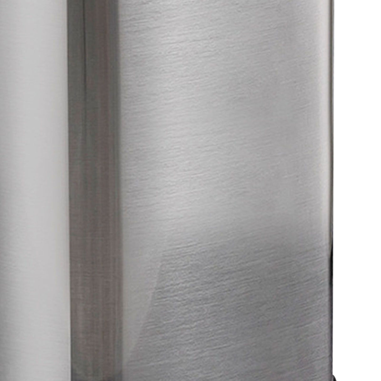 12L Rectangular Trash Can Lidless Living Room Kitchen Office Stainless Steel Dustbin Trash Can