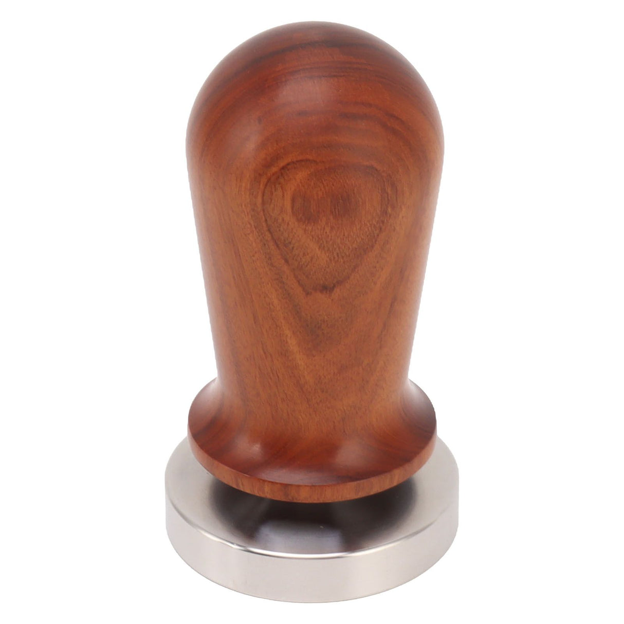 Coffee Tamper with Flat Stainless Steel Base Wooden Handle Coffee Powder Press Tamping Tool 51mm / 2in