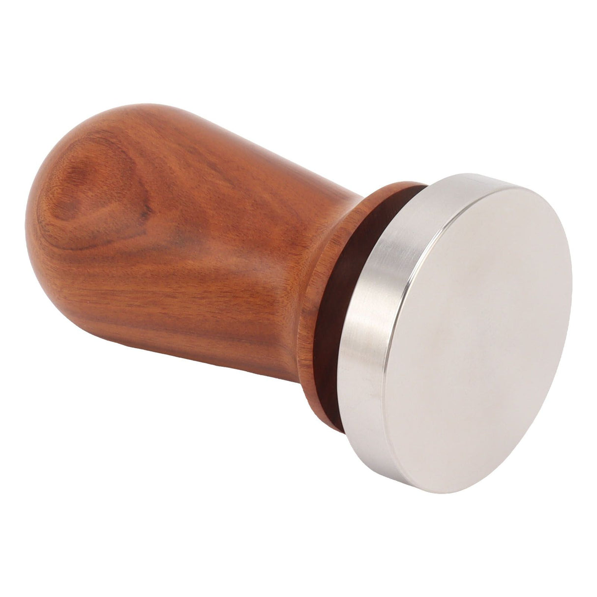 Coffee Tamper with Flat Stainless Steel Base Wooden Handle Coffee Powder Press Tamping Tool 51mm / 2in