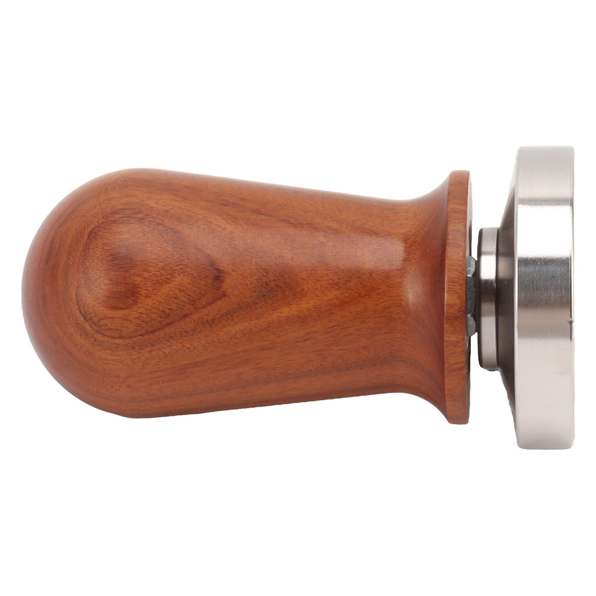 Coffee Tamper with Flat Stainless Steel Base Wooden Handle Coffee Powder Press Tamping Tool 51mm / 2in