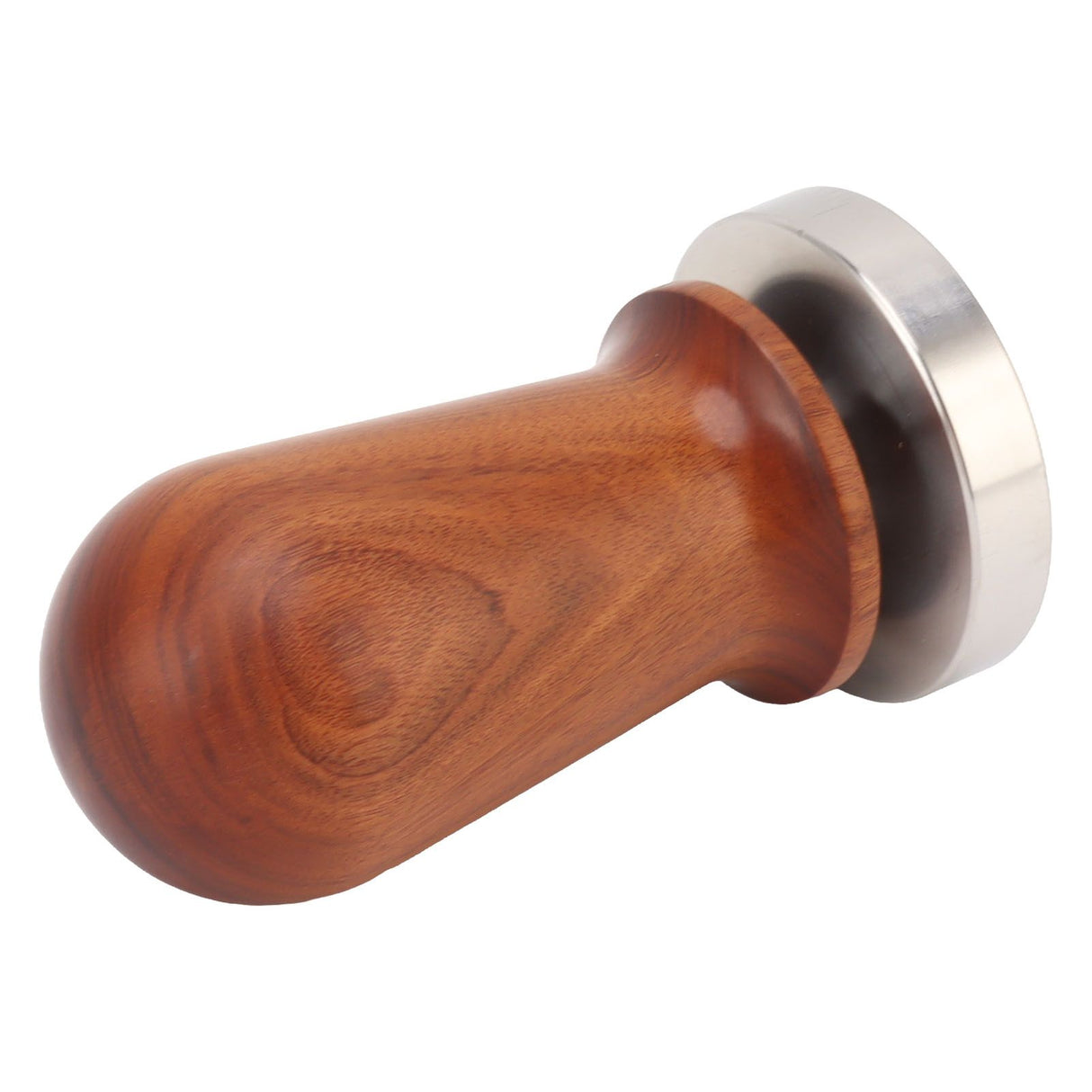 Coffee Tamper with Flat Stainless Steel Base Wooden Handle Coffee Powder Press Tamping Tool 51mm / 2in
