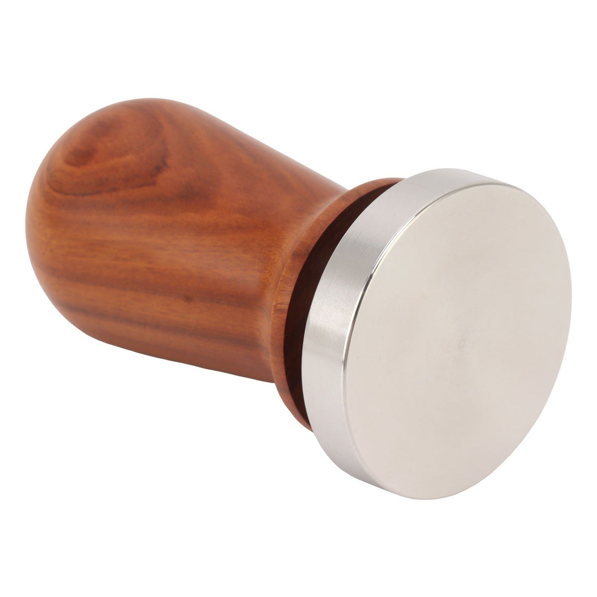 Coffee Tamper with Flat Stainless Steel Base Wooden Handle Coffee Powder Press Tamping Tool 51mm / 2in