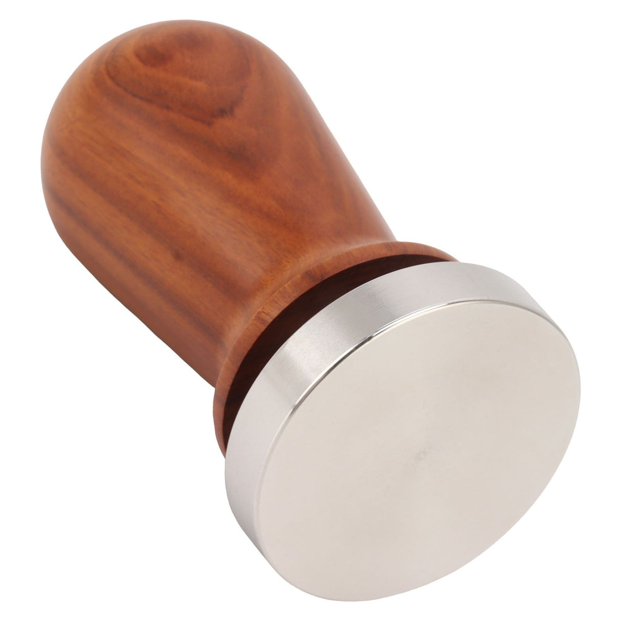 Coffee Tamper with Flat Stainless Steel Base Wooden Handle Coffee Powder Press Tamping Tool 51mm / 2in