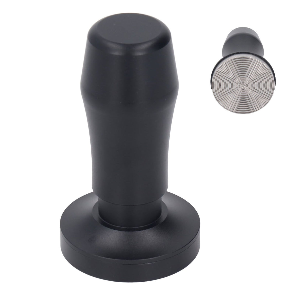 Coffee Tamper Aluminum Alloy Calibrated Tamper with Spring Loaded Stainless Steel Base for Cafe Home 53 Thread Bottom