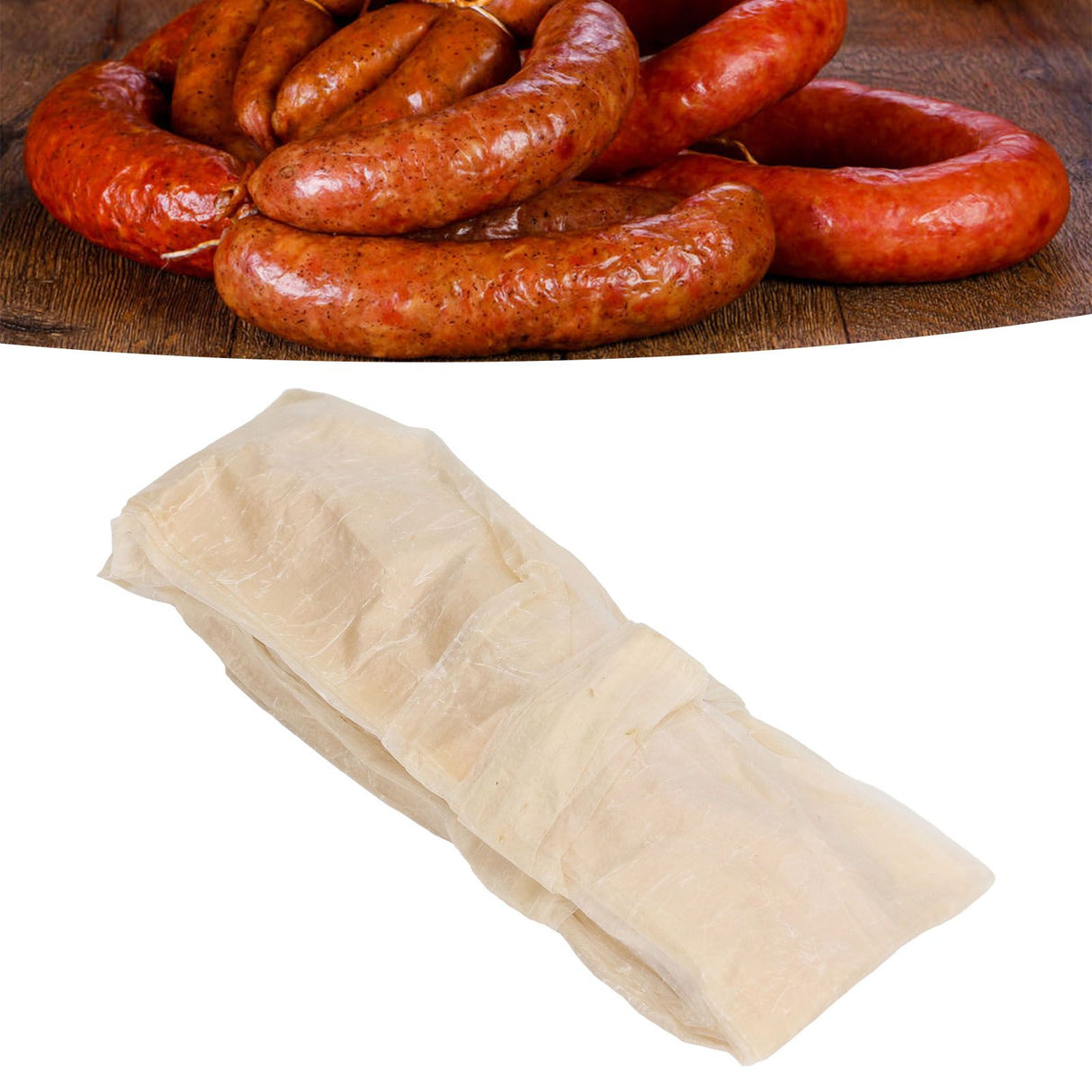 Dried Sheep Casing Uniform Thickness Handmade Natural Sausage Casing for Home DIY Sausage Making