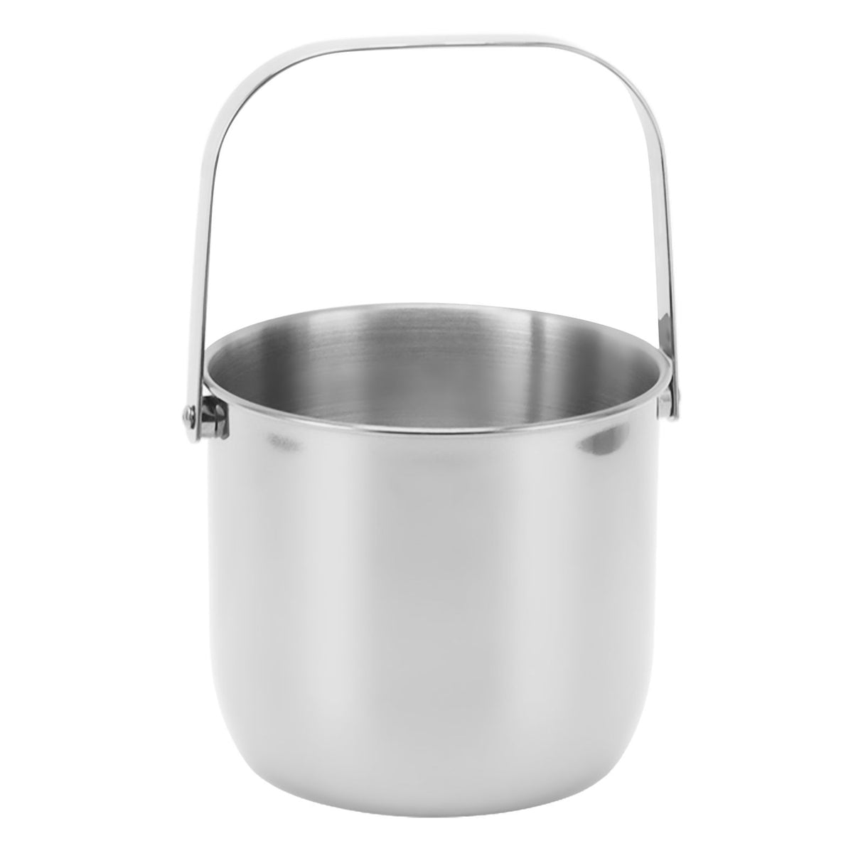 KTV Bar Commercial Thickened Ice Bucket Stainless Steel Double Insulation Ice Bucket Wine Champagne Beer Ice Bucket Silver