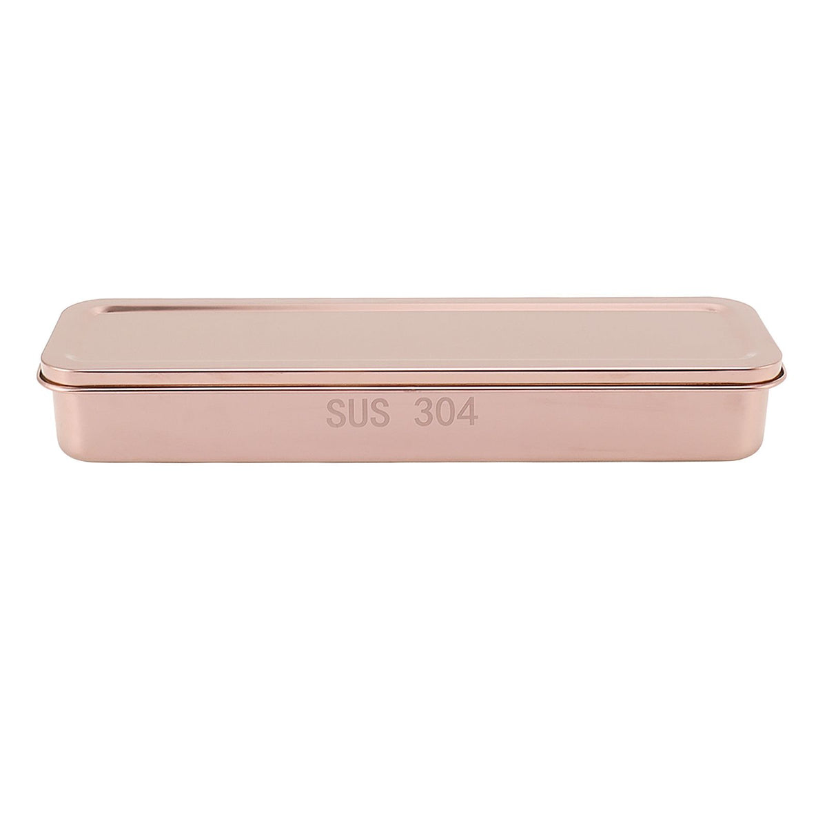 Stainless Steel Cutlery Tray Holder Kitchen Chopstick Spoon Fork Storage Box with Lid Drainer Rose Gold