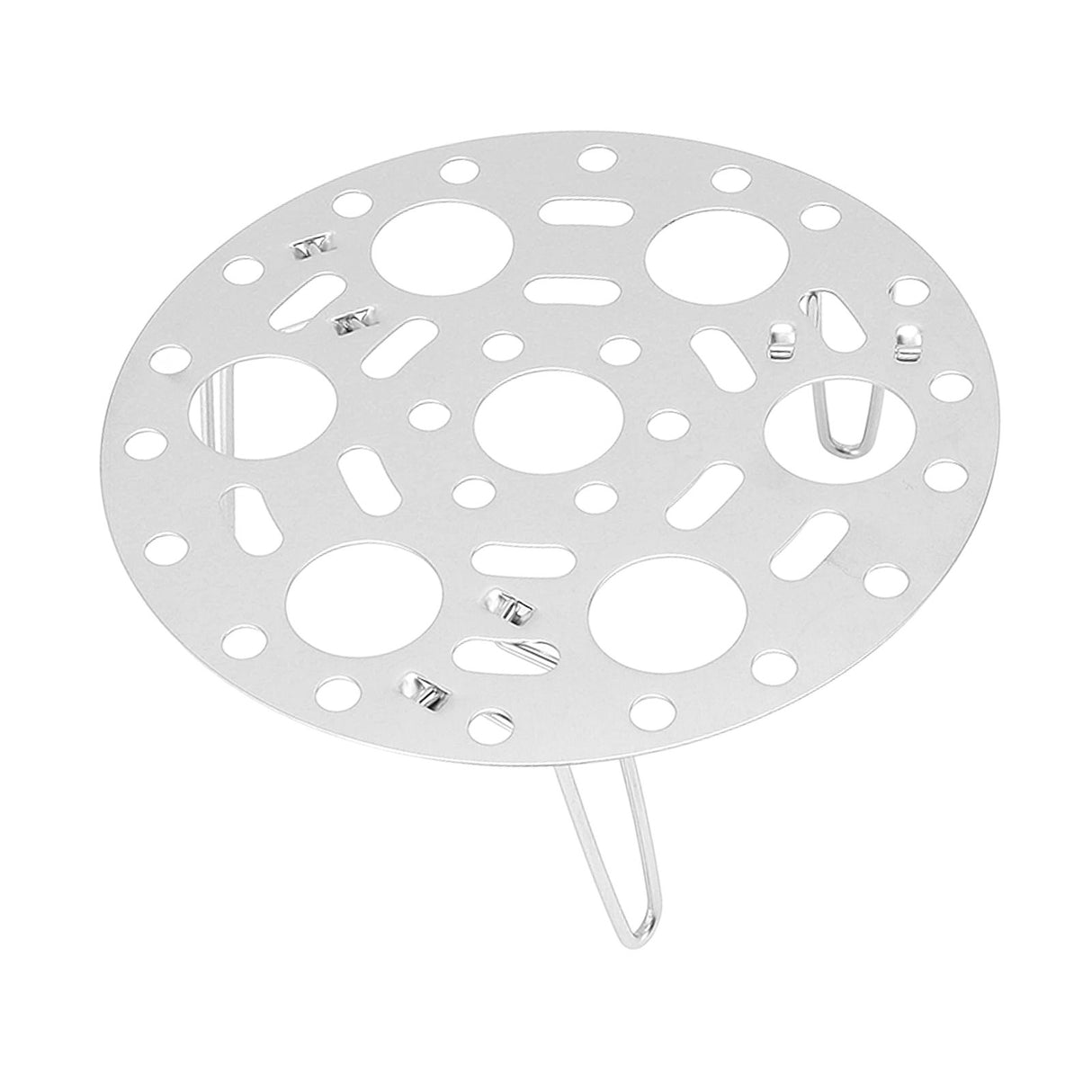 Steaming Rack Stainless Foldable Multi Function Steel Steaming Tray Dumplings Egg Steaming Tool for Home Restaurant Silver
