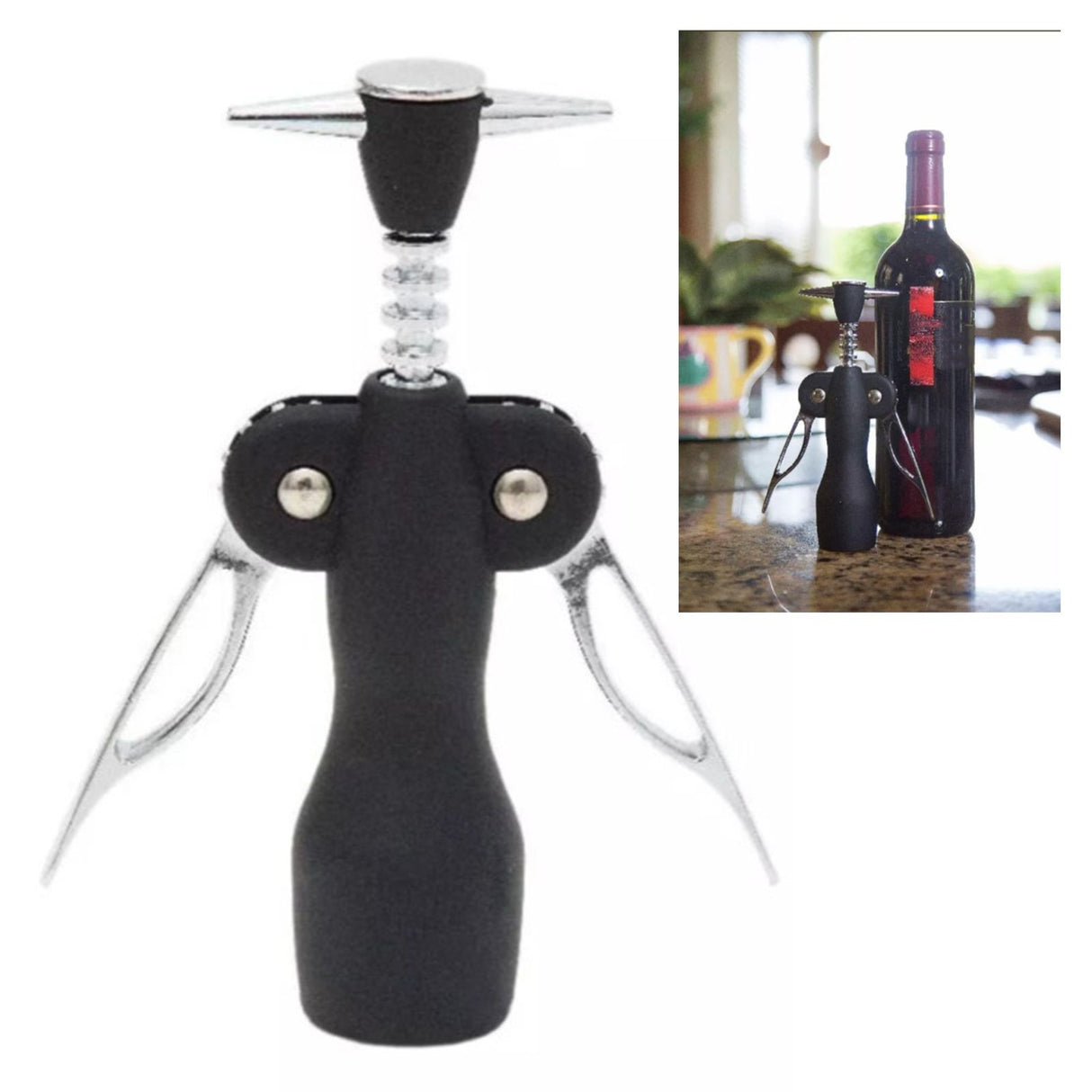 Wine Opener Zinc Alloy Premium Wing Corkscrew Wine Bottle Opener Kitchen Supplies