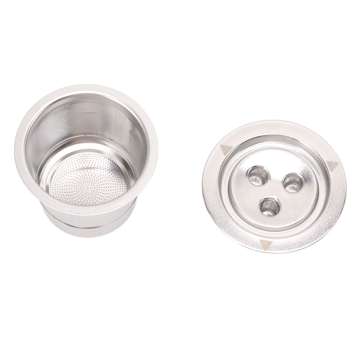 Coffee Capsule Filter Reusable Refillable Stainless Steel 3 Hole Coffee Capsule Cup