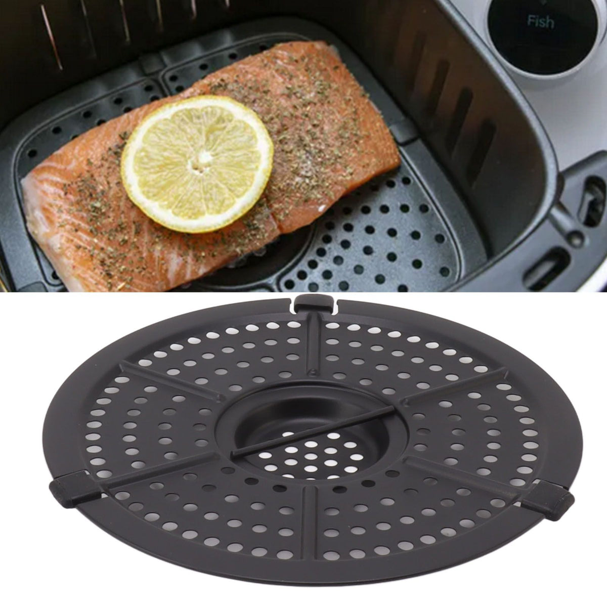16cm Fryer Replacement Grill Pan Stainless Steel Fryer Grill Pan with Oil Brush for Kitchen