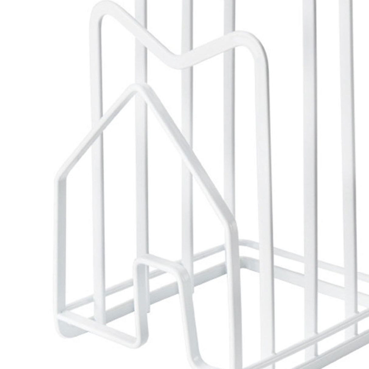 Chopping Board Storage Rack Multifunctional Pot Pan Lid Stand Holder Iron Good Ventilation Kitchen Countertop Organizer White Standard