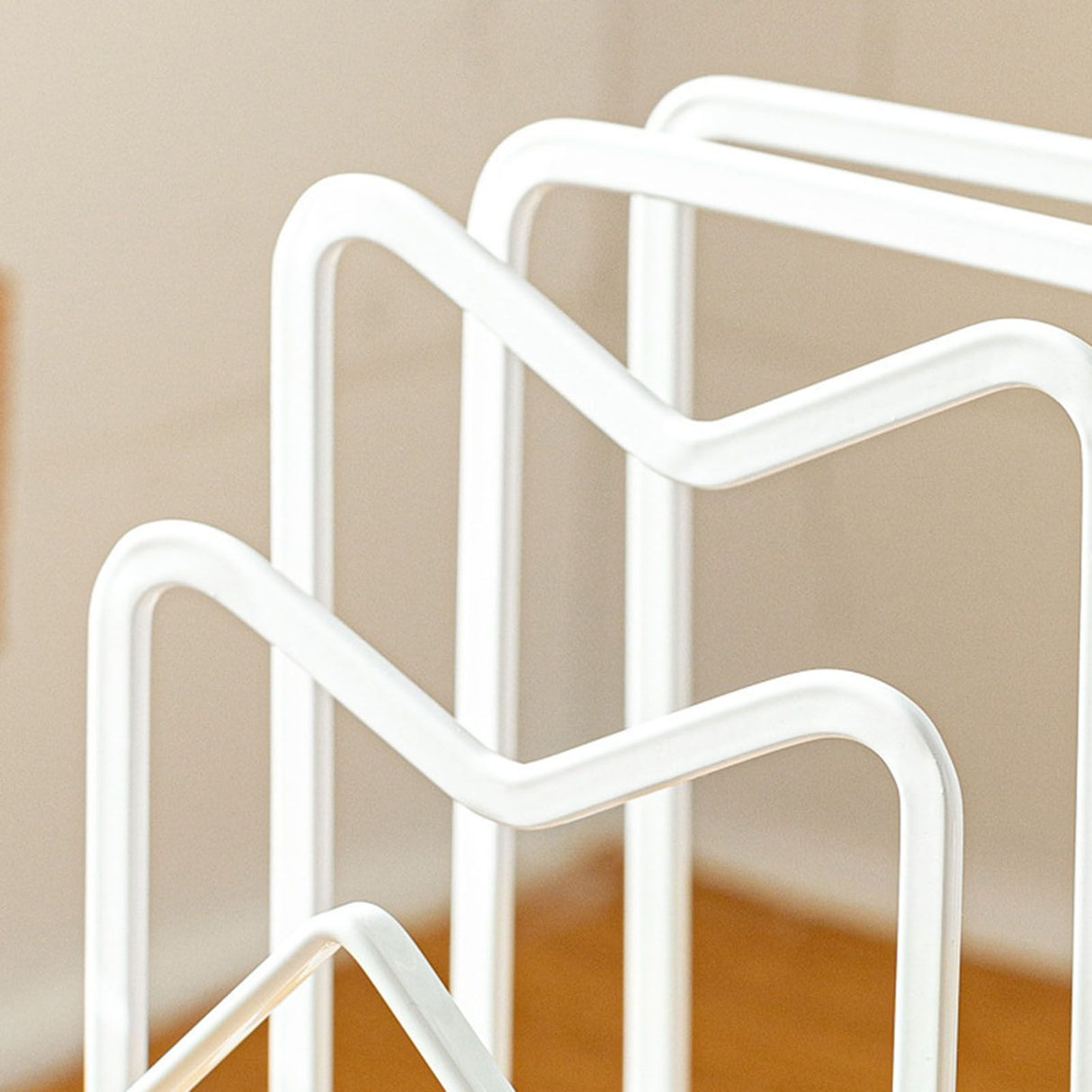 Chopping Board Storage Rack Multifunctional Pot Pan Lid Stand Holder Iron Good Ventilation Kitchen Countertop Organizer White Standard