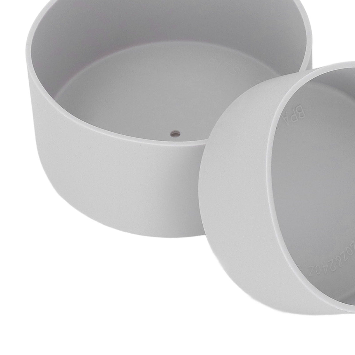 2Pcs Silicone Bumper Boot Protective Water Bottle Bottom Sleeve Cover for Space Thermal Cup Gray