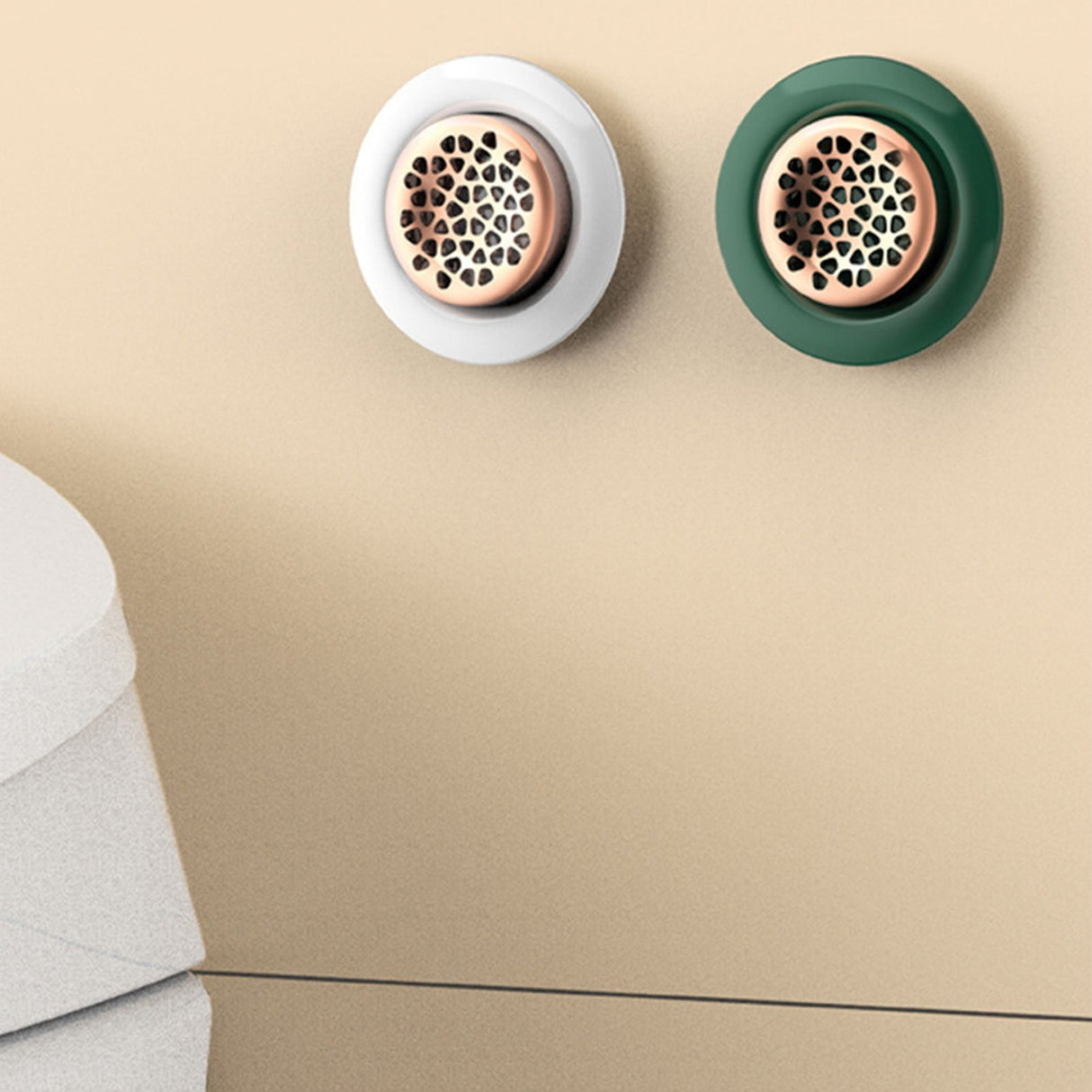 Solid Air Freshener Punching Free Long Lasting Modern Delicate Air Aromatherapy Deodorizers for Bathroom Shoes Cabinet White