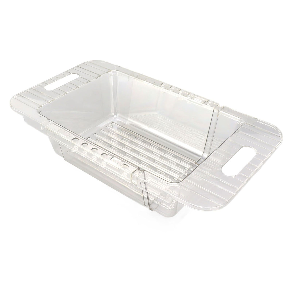 Kitchen Sink Fruit Vegetable Strainer Modern Minimalist PET Kitchen Telescopic Drain Rack Plastic Sink Filter Transparent