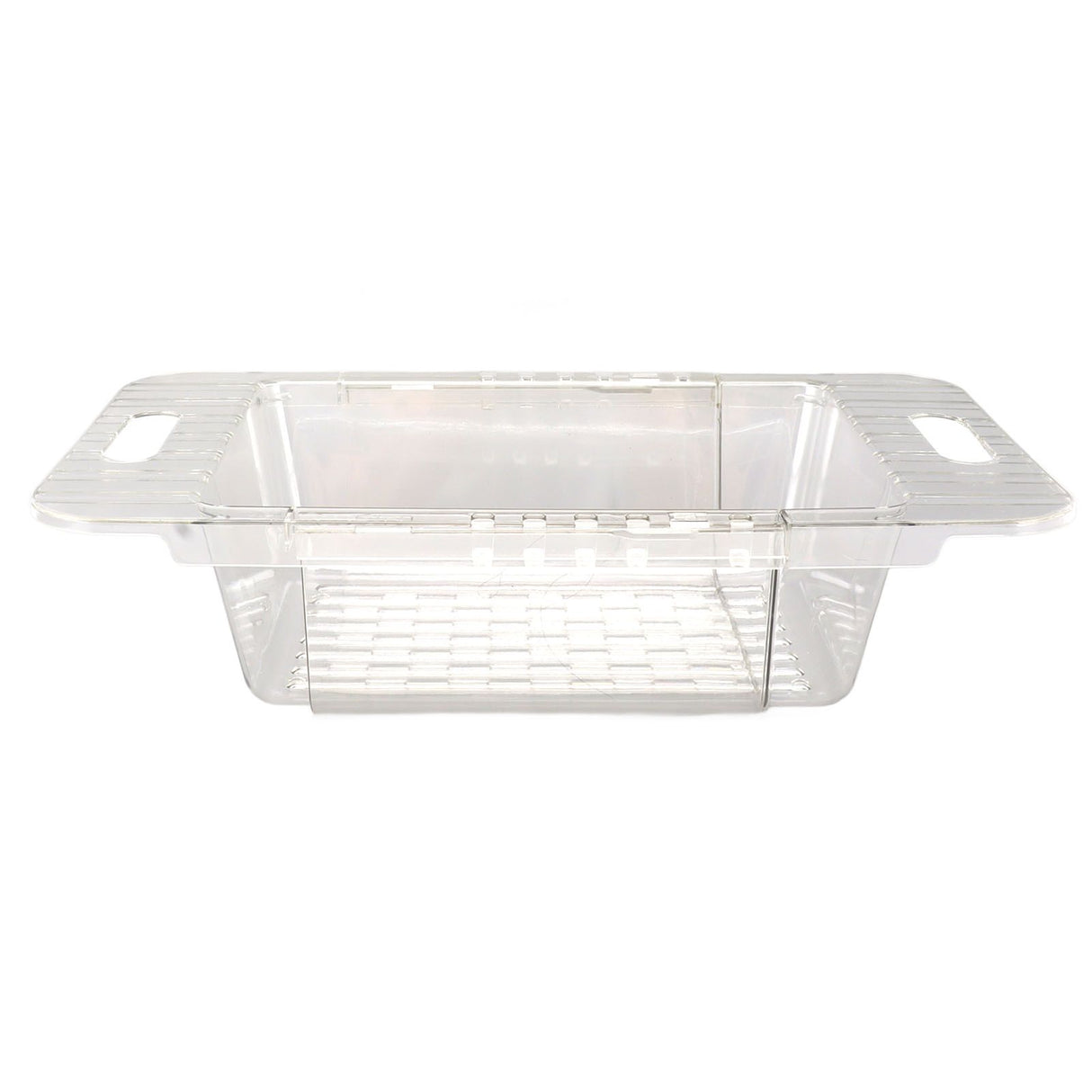 Kitchen Sink Fruit Vegetable Strainer Modern Minimalist PET Kitchen Telescopic Drain Rack Plastic Sink Filter Transparent