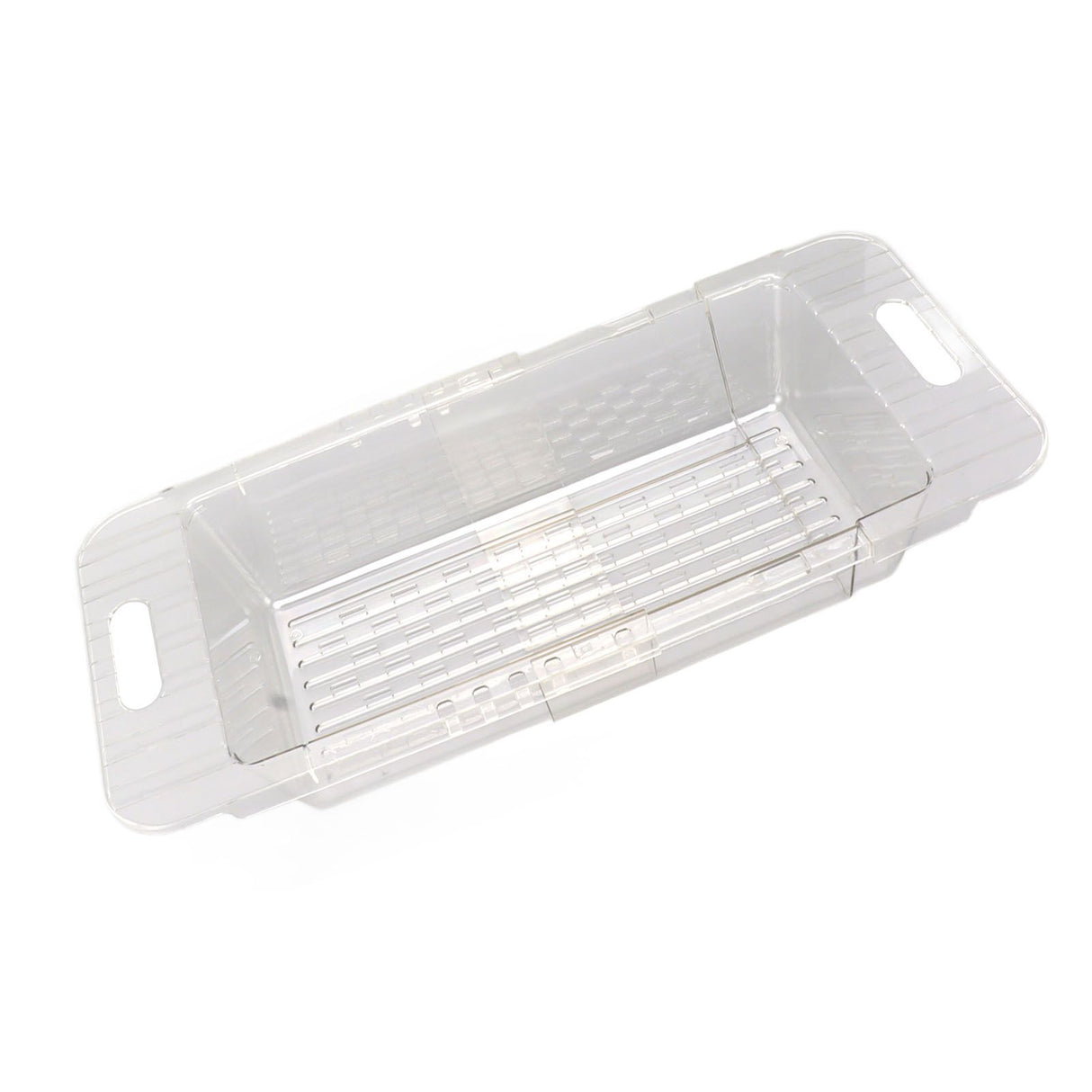 Kitchen Sink Fruit Vegetable Strainer Modern Minimalist PET Kitchen Telescopic Drain Rack Plastic Sink Filter Transparent