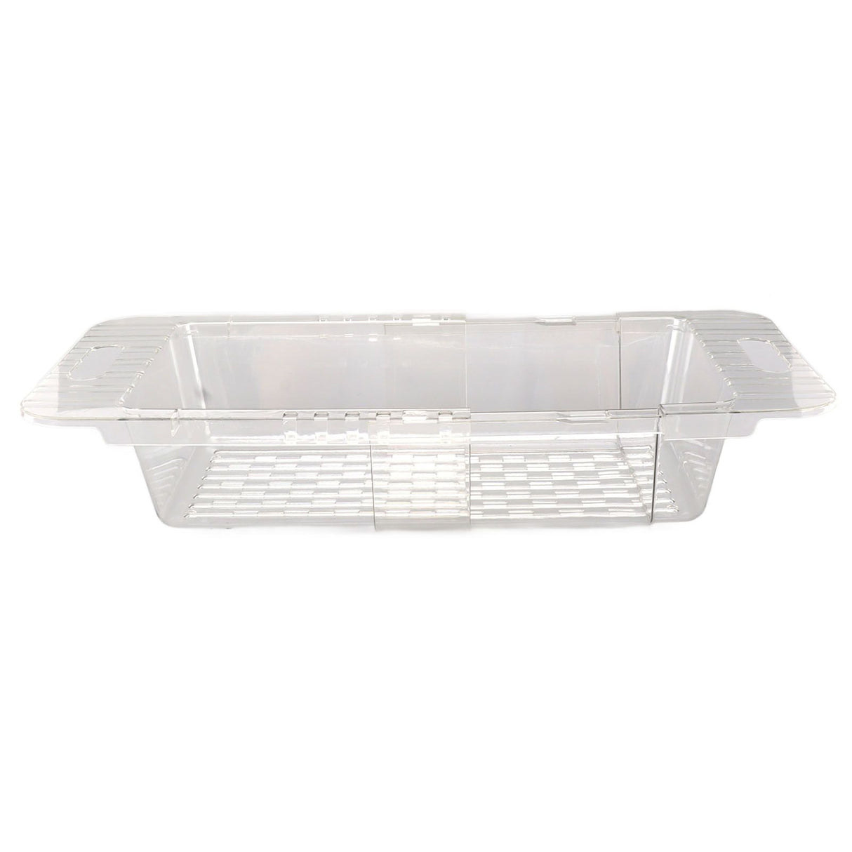 Kitchen Sink Fruit Vegetable Strainer Modern Minimalist PET Kitchen Telescopic Drain Rack Plastic Sink Filter Transparent