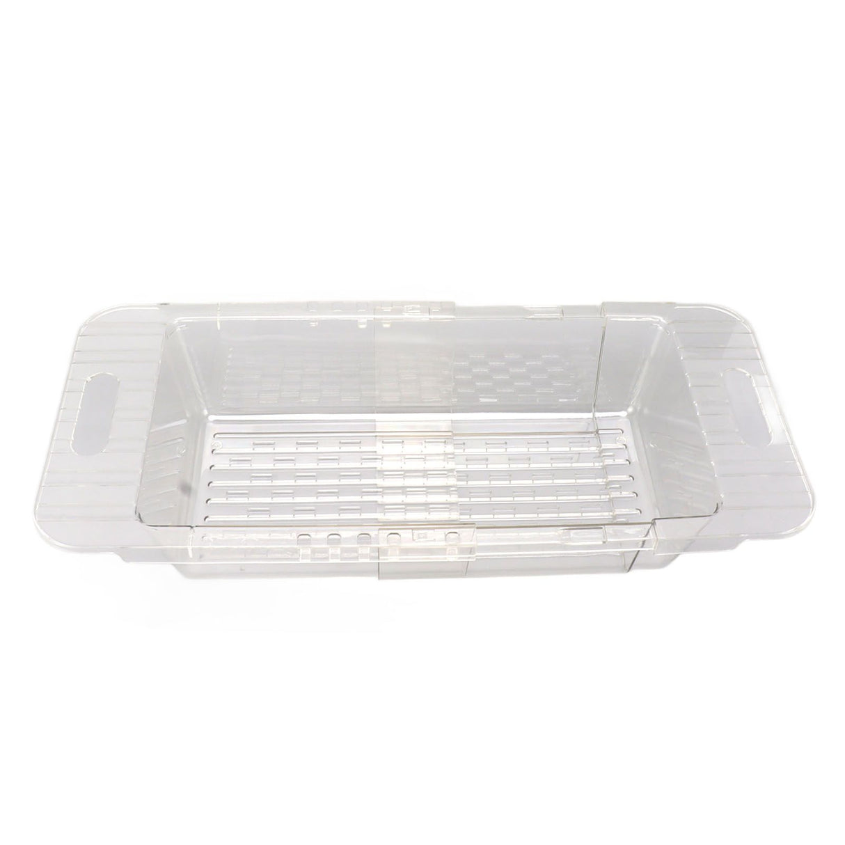 Kitchen Sink Fruit Vegetable Strainer Modern Minimalist PET Kitchen Telescopic Drain Rack Plastic Sink Filter Transparent