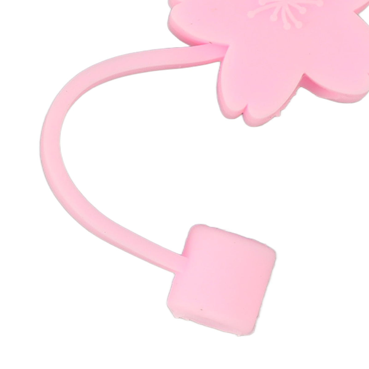 6Pcs Straw Cover Cap Cute Cartoon Reusable Silicone Toppers Drinking Tips Lids Plugs Type B
