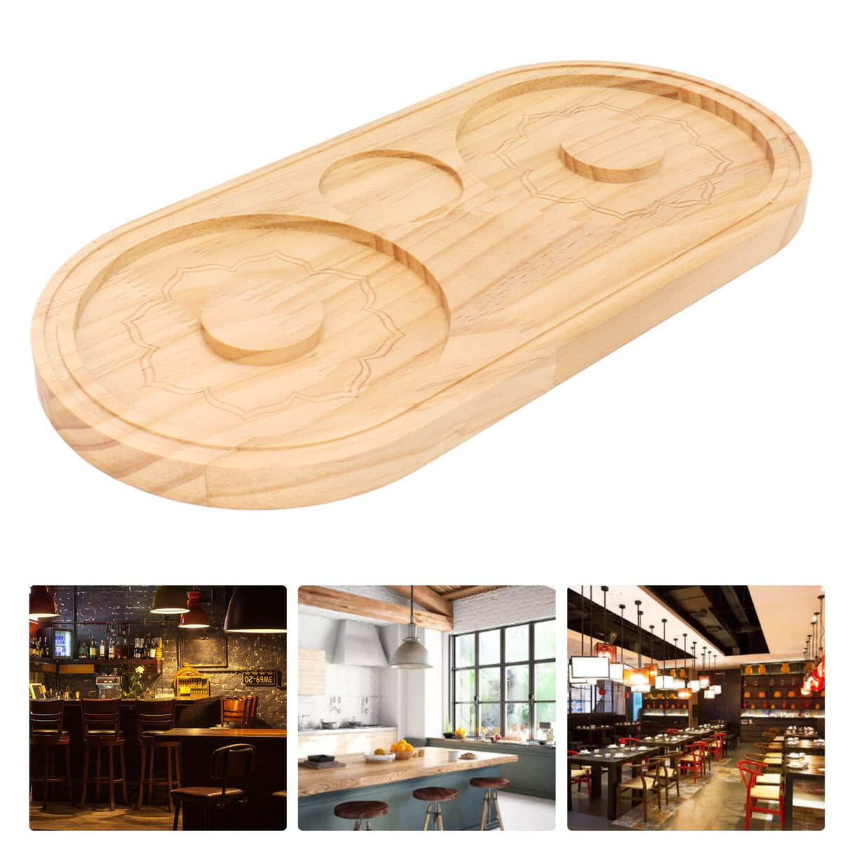 Salt Rimmer Pine Wood Sugar Rimmer Waterproof Holder Bar Tool for Cocktail Margarita A