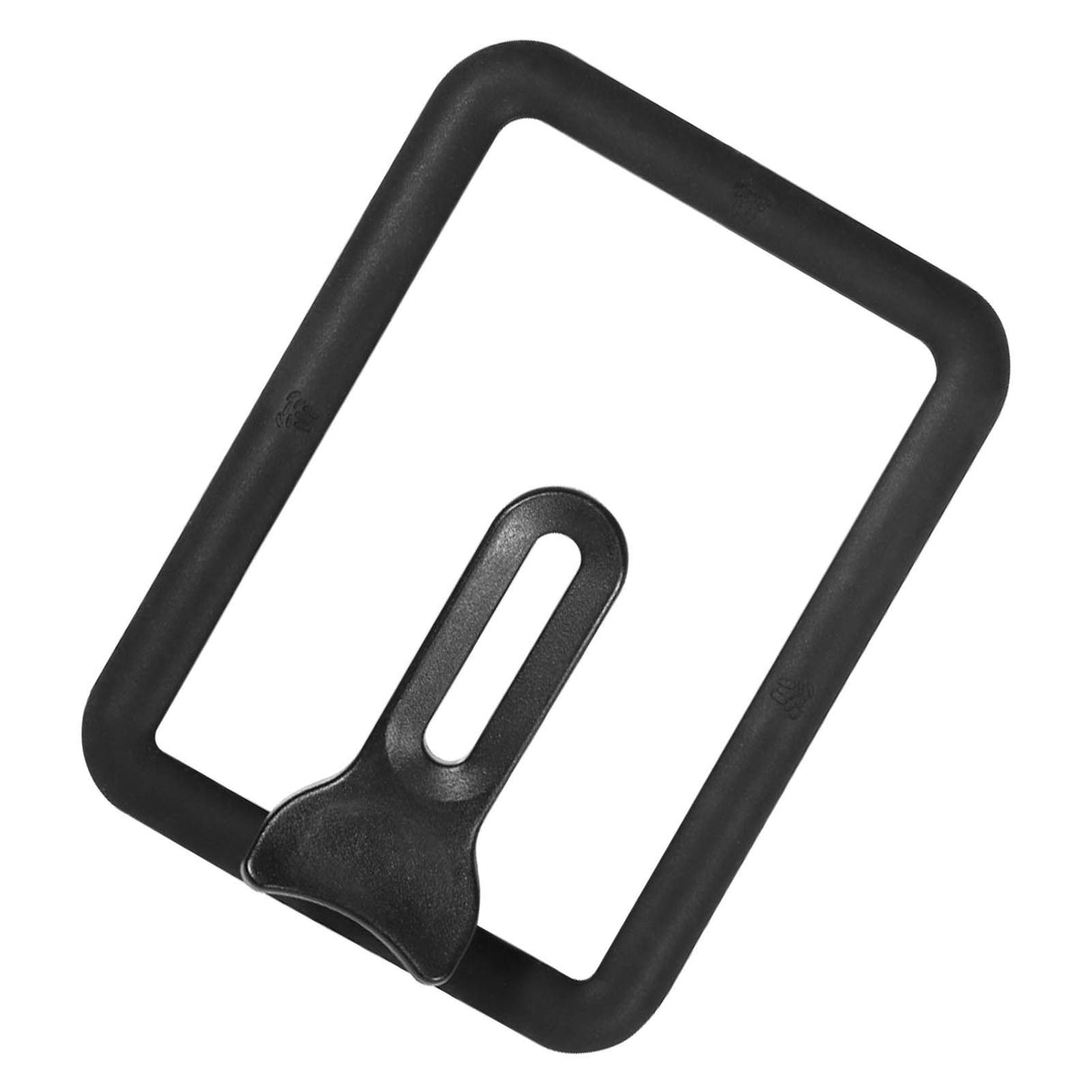 Rectangle Glass Pot Cover Thickened Standable Visible Silicone Rectangle Pan Lid Black 13 X 18cm / 5.1 X 7.1in