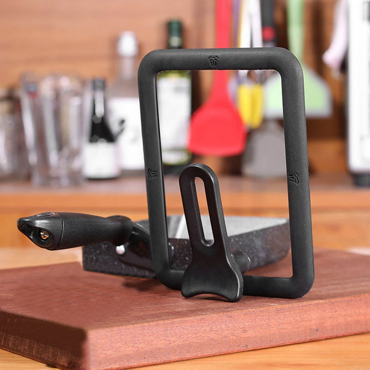 Rectangle Glass Pot Cover Thickened Standable Visible Silicone Rectangle Pan Lid Black 13 X 18cm / 5.1 X 7.1in