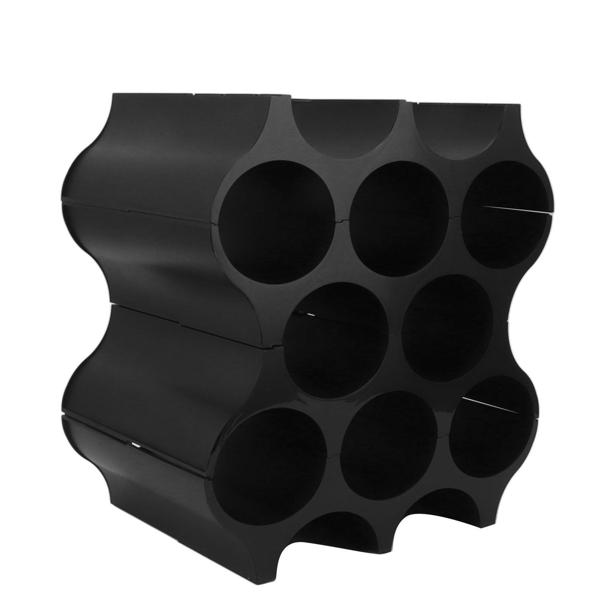 4Pcs Black Red Wine Bottle Rack Holder Simple Looking Decorative Wine Bottle Rack Organizer for Pantry Cabinet