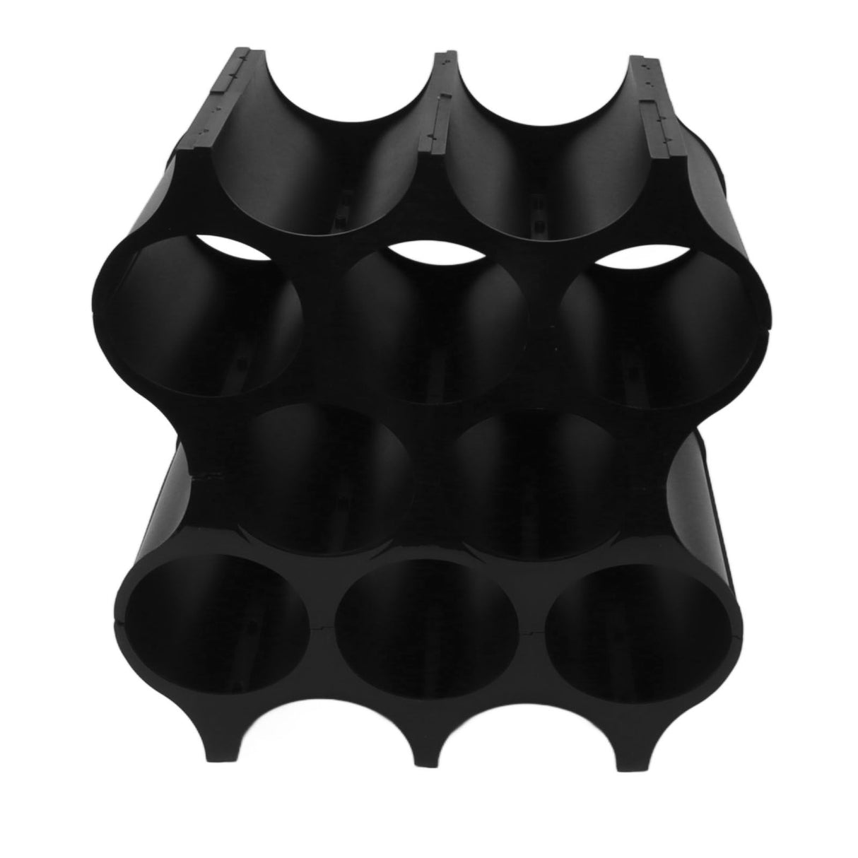 4Pcs Black Red Wine Bottle Rack Holder Simple Looking Decorative Wine Bottle Rack Organizer for Pantry Cabinet