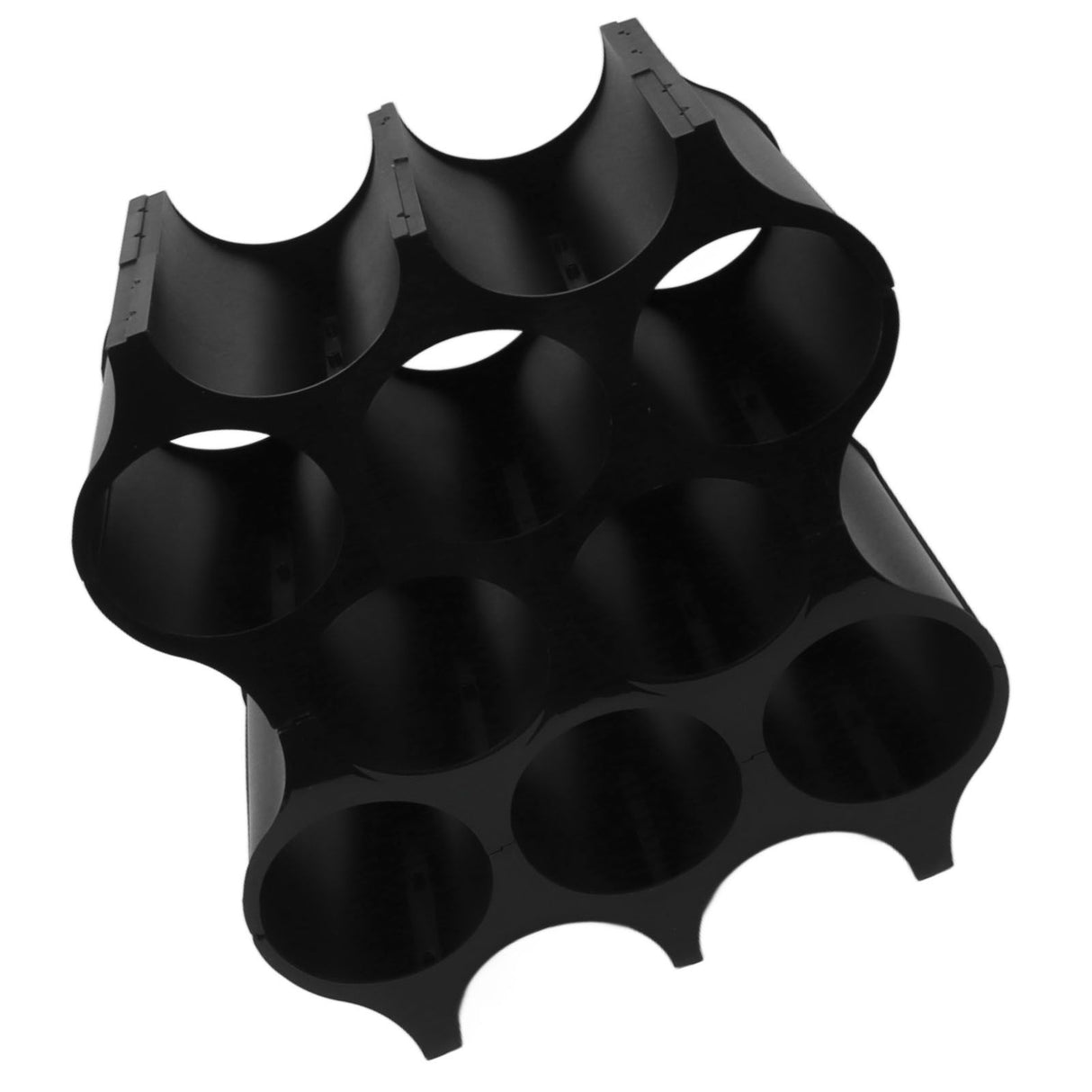 4Pcs Black Red Wine Bottle Rack Holder Simple Looking Decorative Wine Bottle Rack Organizer for Pantry Cabinet