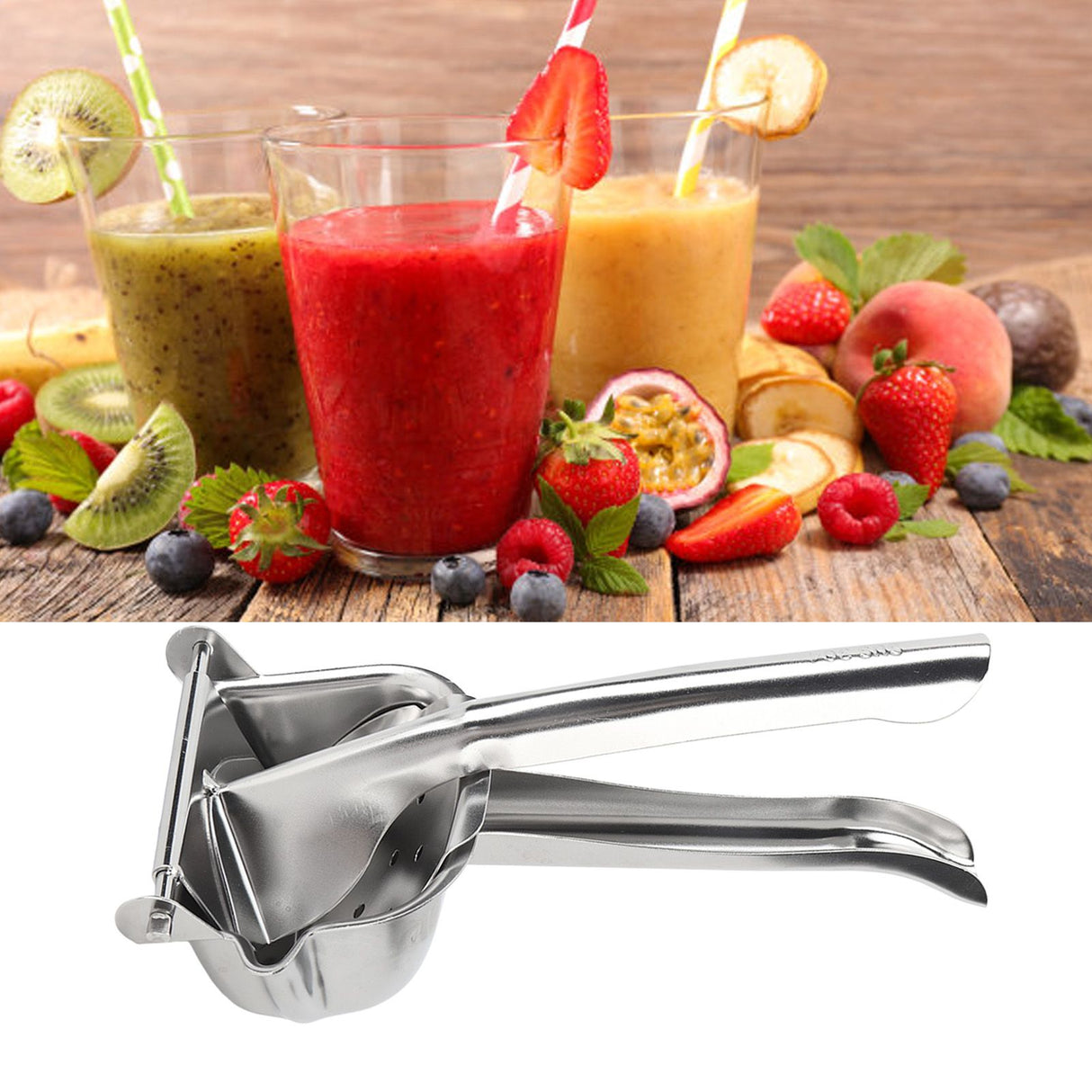 Hand Juicer 304 Stainless Steel Ergonomic Detachable Effort Saving Citrus Juicer for Home Kitchen Office