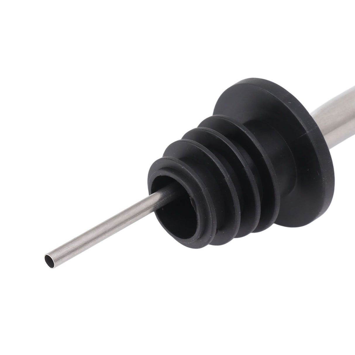 24pcs Stainless Steel Bottle Pourers with Black Plastic Cover Conical Design Rust Protection Liquor Pour Spout for Bar