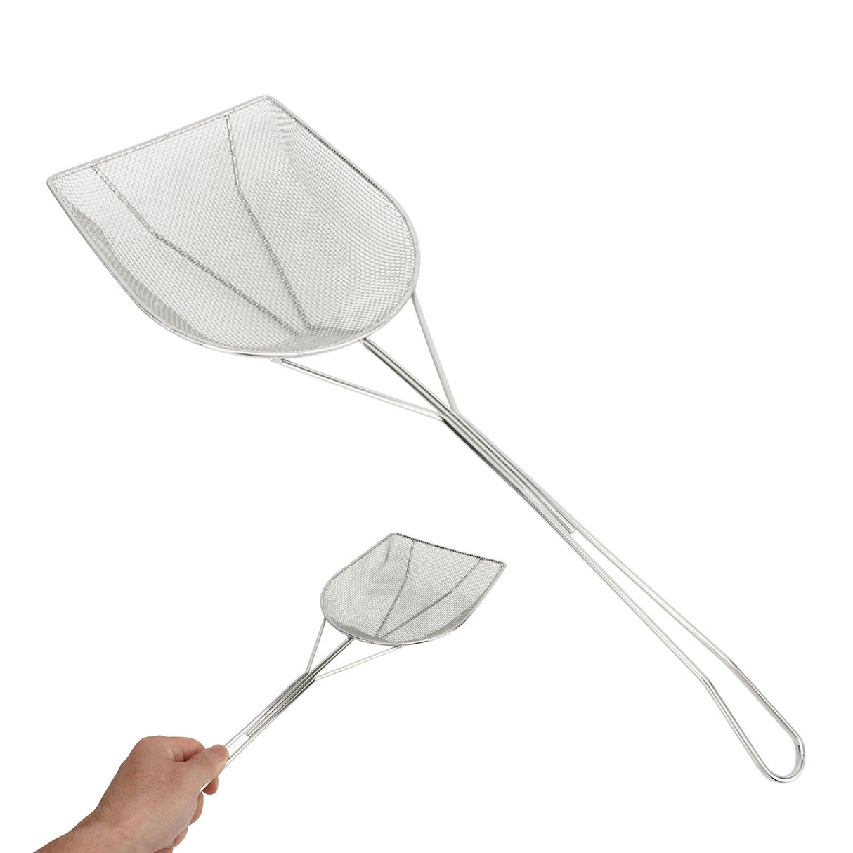 Kitchen Utensils Strainer Spoon Stainless Steel Strainer Spoon Durable Drain Strainer Skimmer Slotted Spoon for Home Restaurant Small