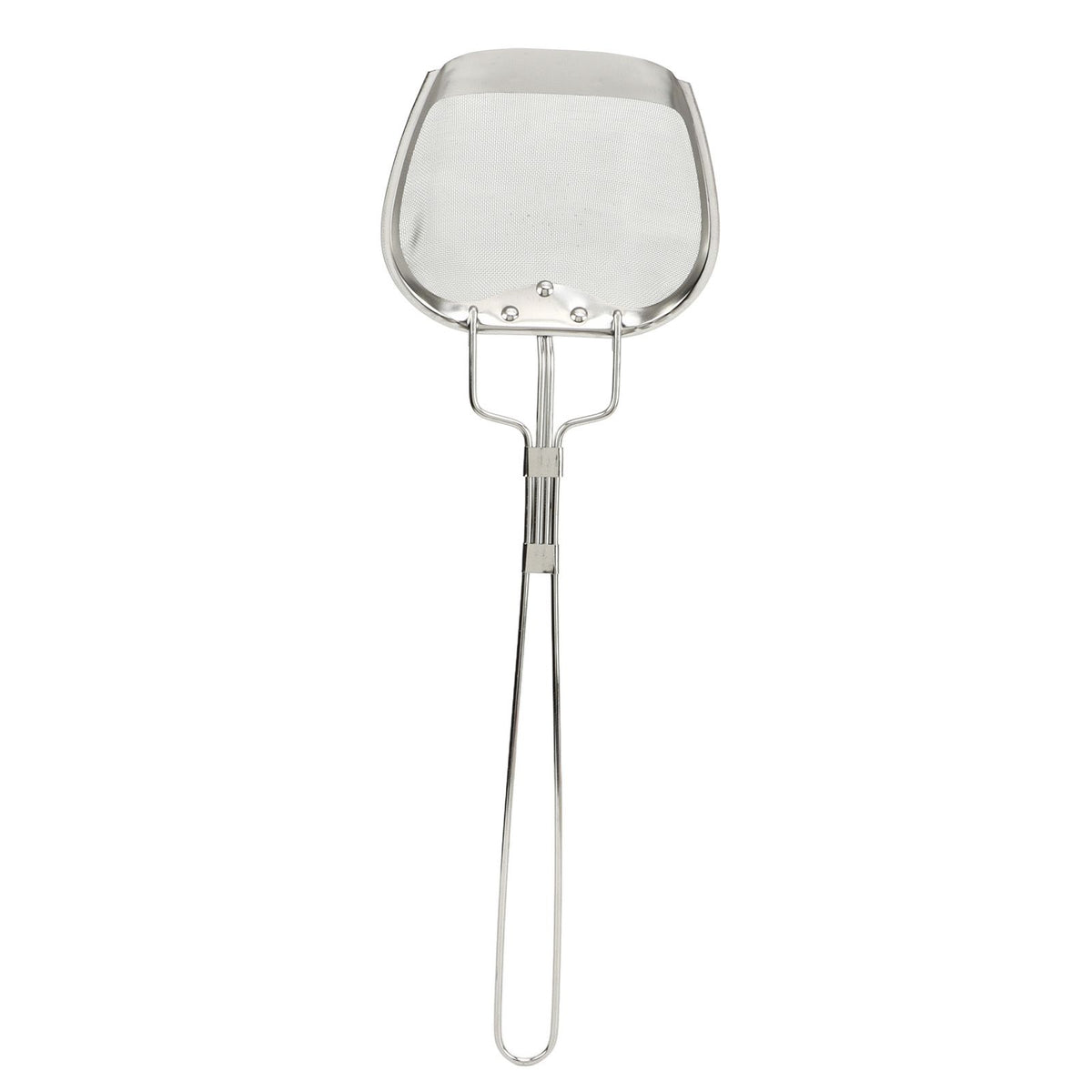 Fine Mesh Strainer 0.02in 304 Stainless Steel Firm Stable Handle Smoothing Skimmer Spoon for Kitchen Cooking