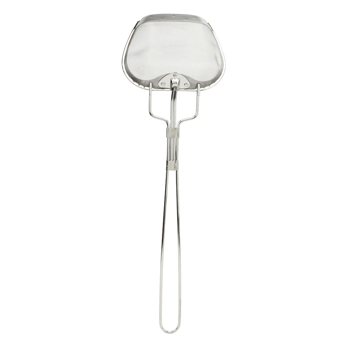 Fine Mesh Strainer 0.02in 304 Stainless Steel Firm Stable Handle Smoothing Skimmer Spoon for Kitchen Cooking