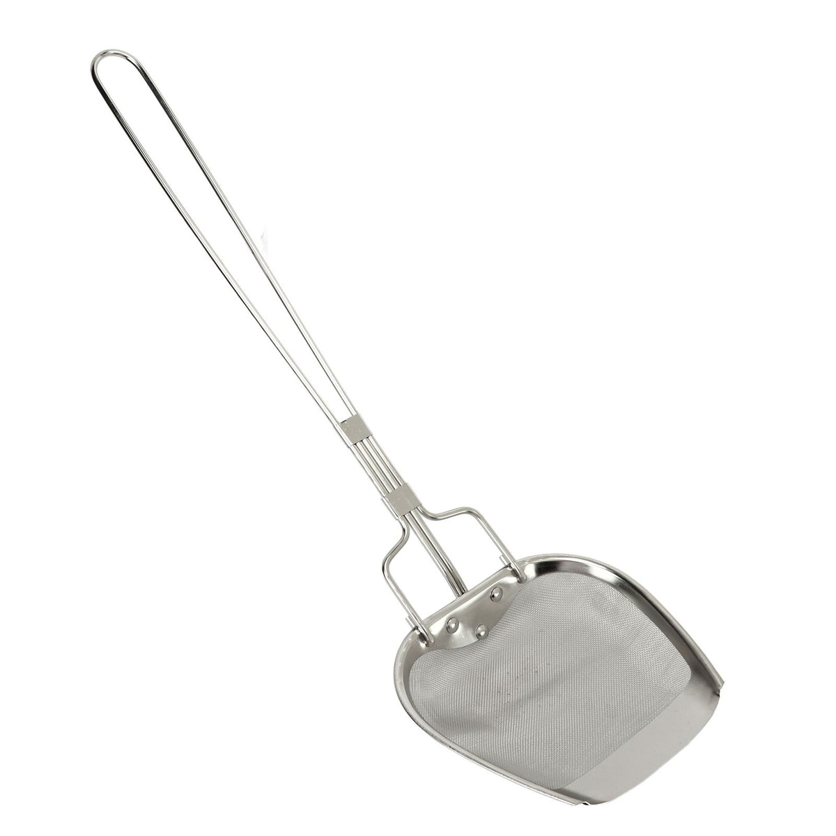 Fine Mesh Strainer 0.02in 304 Stainless Steel Firm Stable Handle Smoothing Skimmer Spoon for Kitchen Cooking
