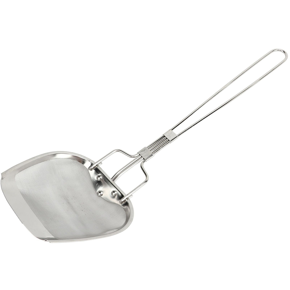 Fine Mesh Strainer 0.02in 304 Stainless Steel Firm Stable Handle Smoothing Skimmer Spoon for Kitchen Cooking