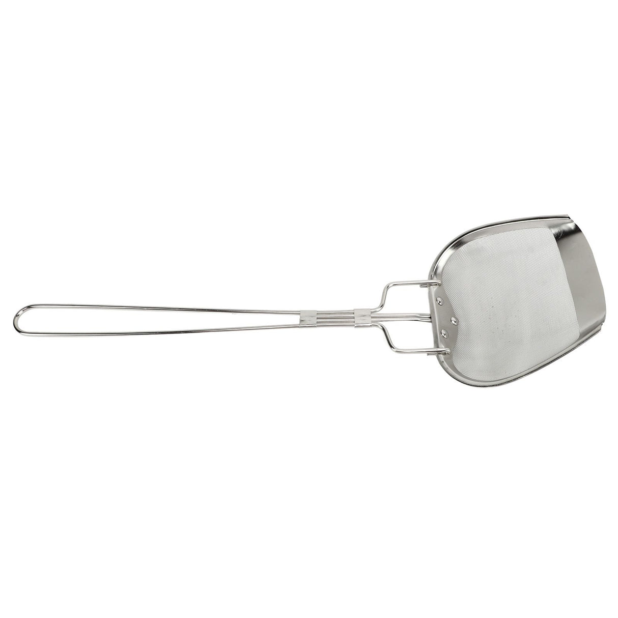 Fine Mesh Strainer 0.02in 304 Stainless Steel Firm Stable Handle Smoothing Skimmer Spoon for Kitchen Cooking