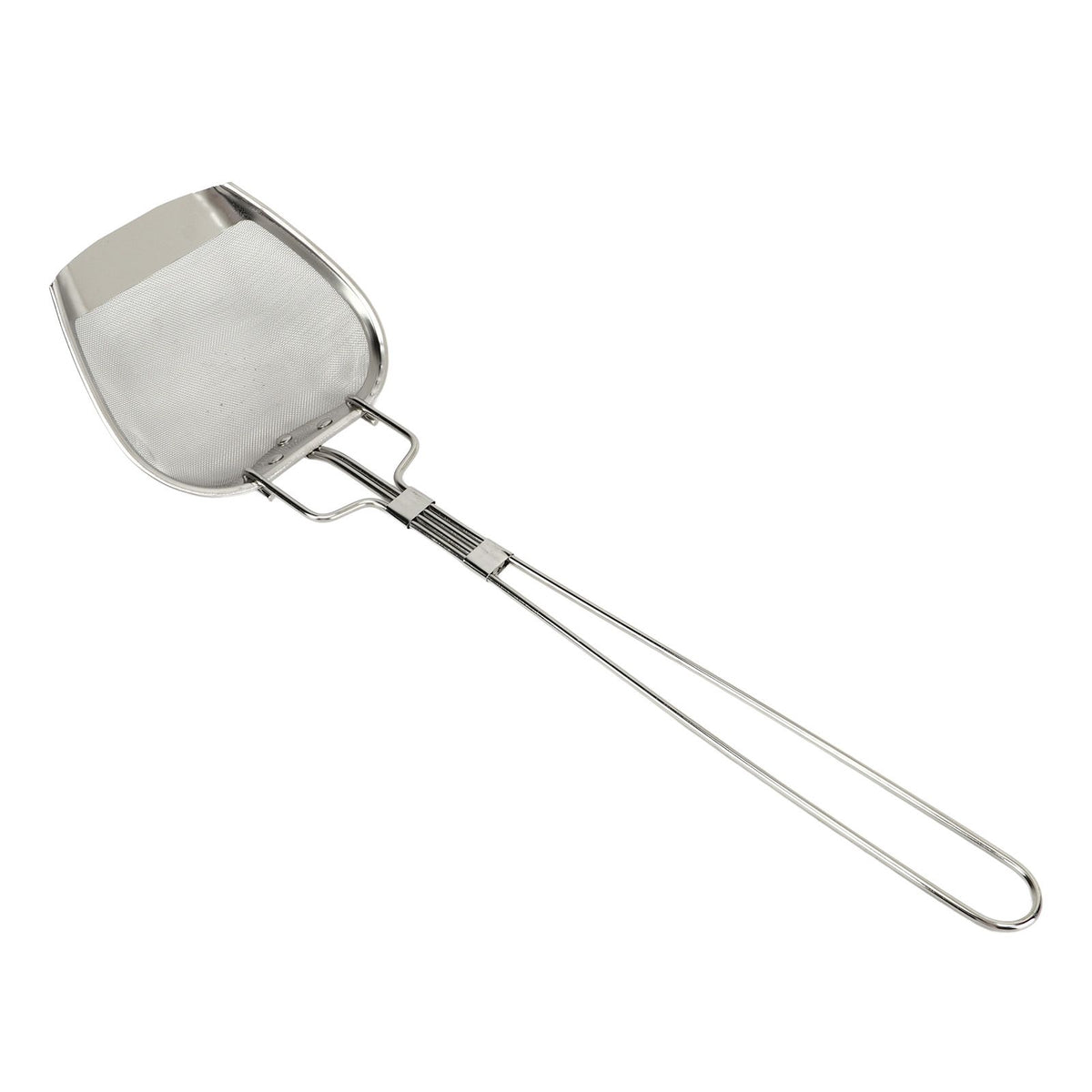 Fine Mesh Strainer 0.02in 304 Stainless Steel Firm Stable Handle Smoothing Skimmer Spoon for Kitchen Cooking