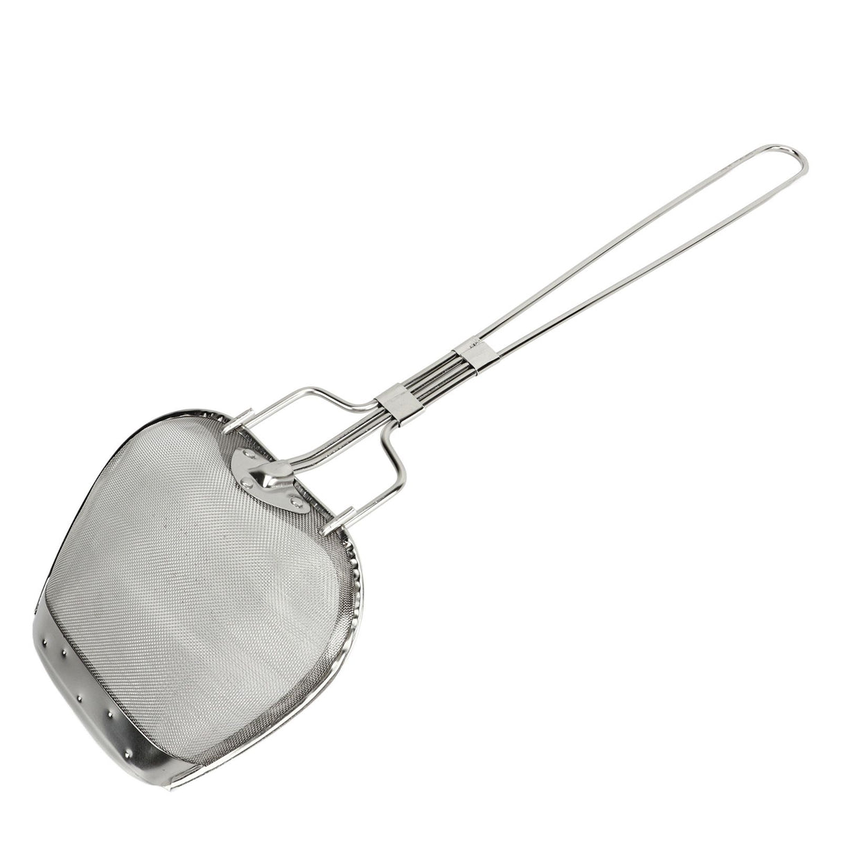 Fine Mesh Strainer 0.02in 304 Stainless Steel Firm Stable Handle Smoothing Skimmer Spoon for Kitchen Cooking