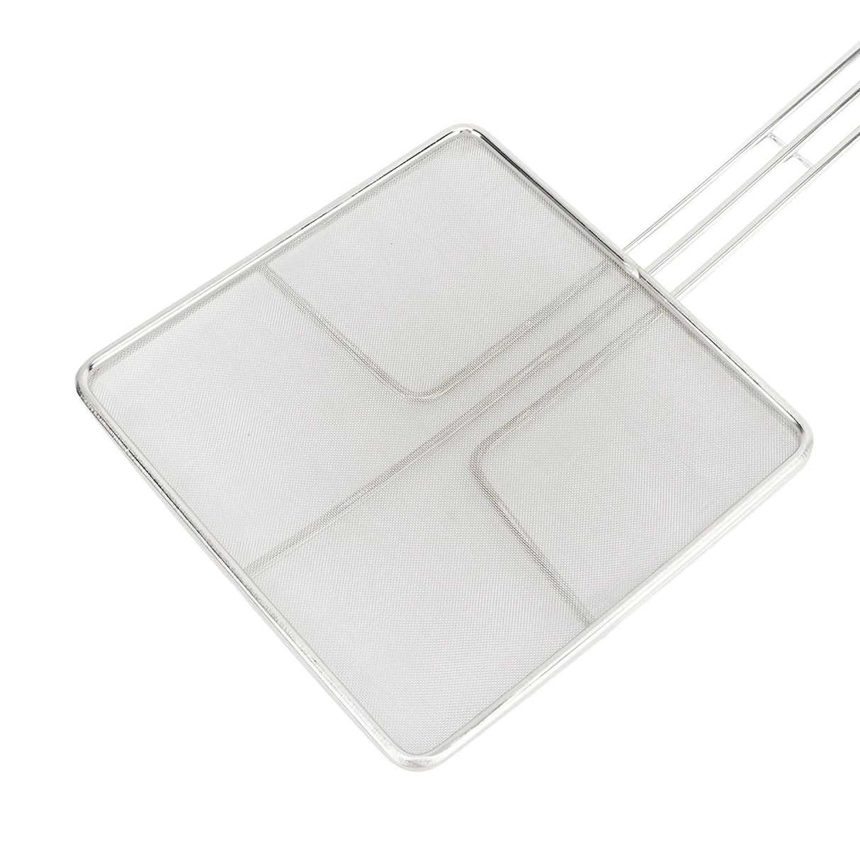 Stainless Steel Square Strainer Skimmer Ladle for Cooking Frying Kitchen Gadgets Mesh Strainer Pasta Strainer Spoon Fine Mesh