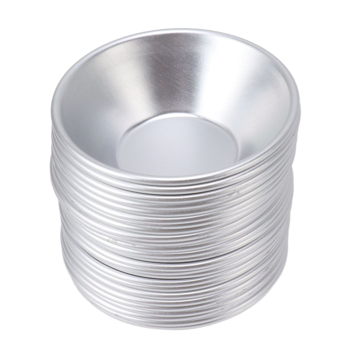 25Pcs Aluminum Egg Tart Molds Small Tart Pie Tin Mini Cupcake Cake Muffin Cookie Mold Baking Cups for Baking