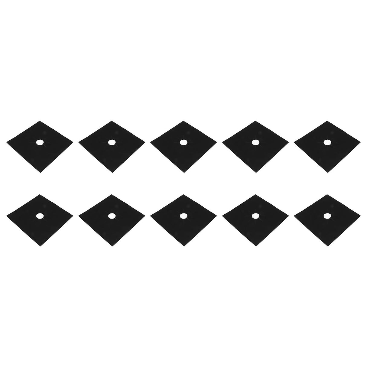 10pcs PTFE Gas Stove Surface Protection Pad Washable Oil and Dirt Resistant Gas Stove Cleaning Pad