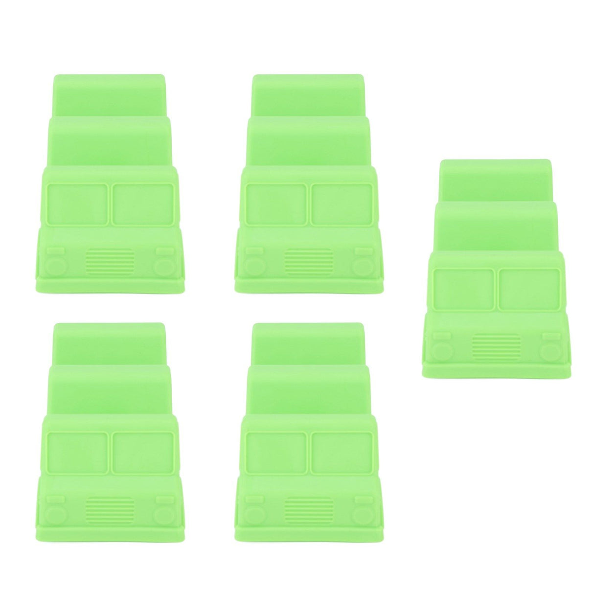 5PCS Taco Holder Stands Set Small Car Shape Wave Shape Taco Tray for Kitchen Restaurant Green