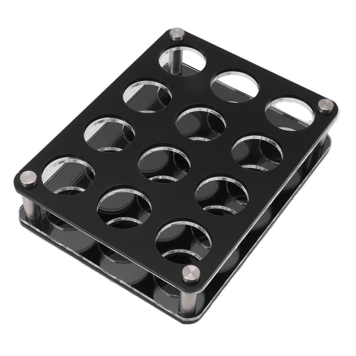Wine Bottle Display Holder Acrylic Impact Resistant Decorative Wine Bottle Rack for Home Bar 3X4 12 Head Combination Cup Holder
