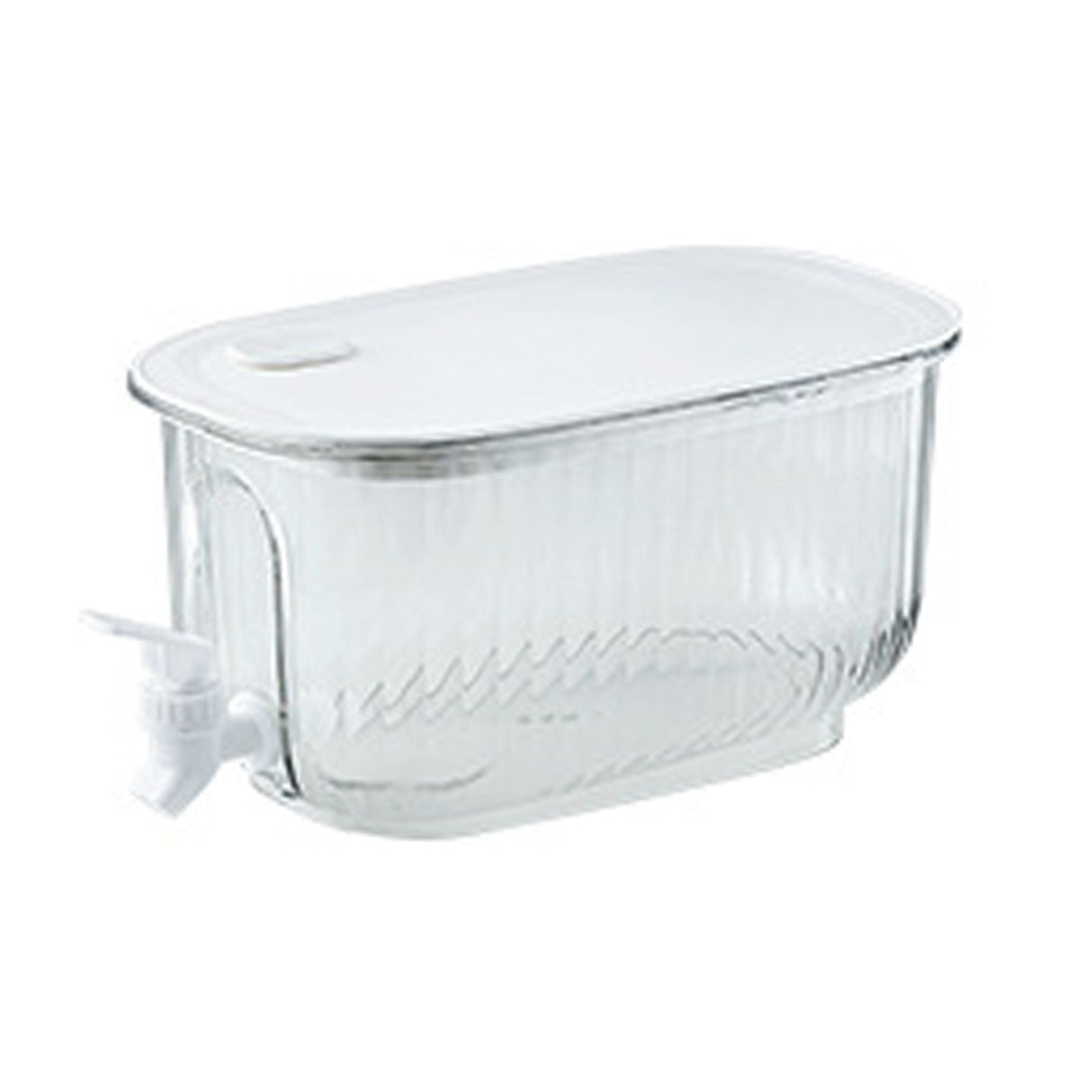 Beverage Drink Dispenser Large Capacity Food Grade Thickened Leakage Proof Cold Kettle with Faucet for Home Transparent White