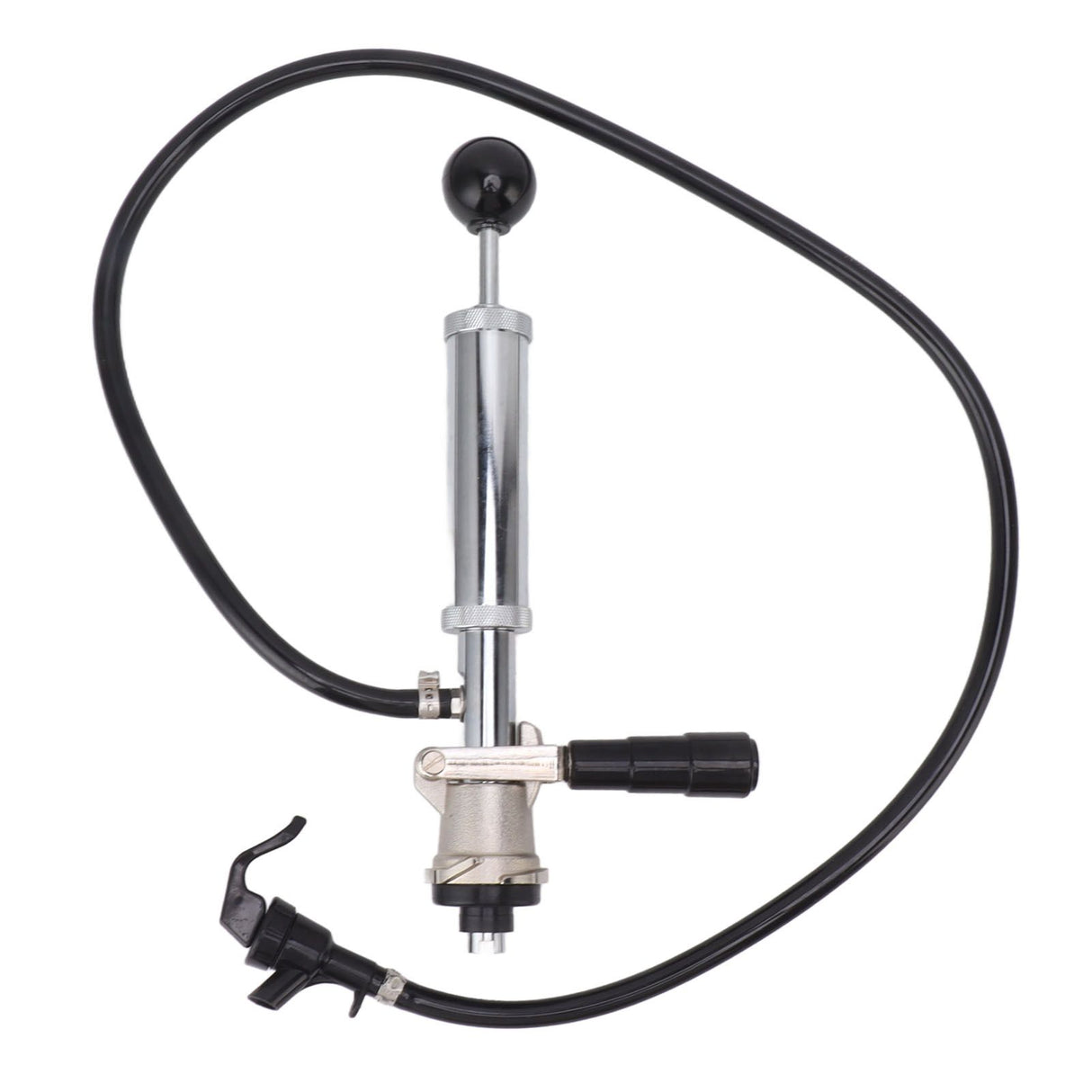 Beer Keg Pump 4inch Stainless Steel Keg Tap Hand Pump Picnic Beer Tap Kit for Homebrew Bars Restaurants Wedding