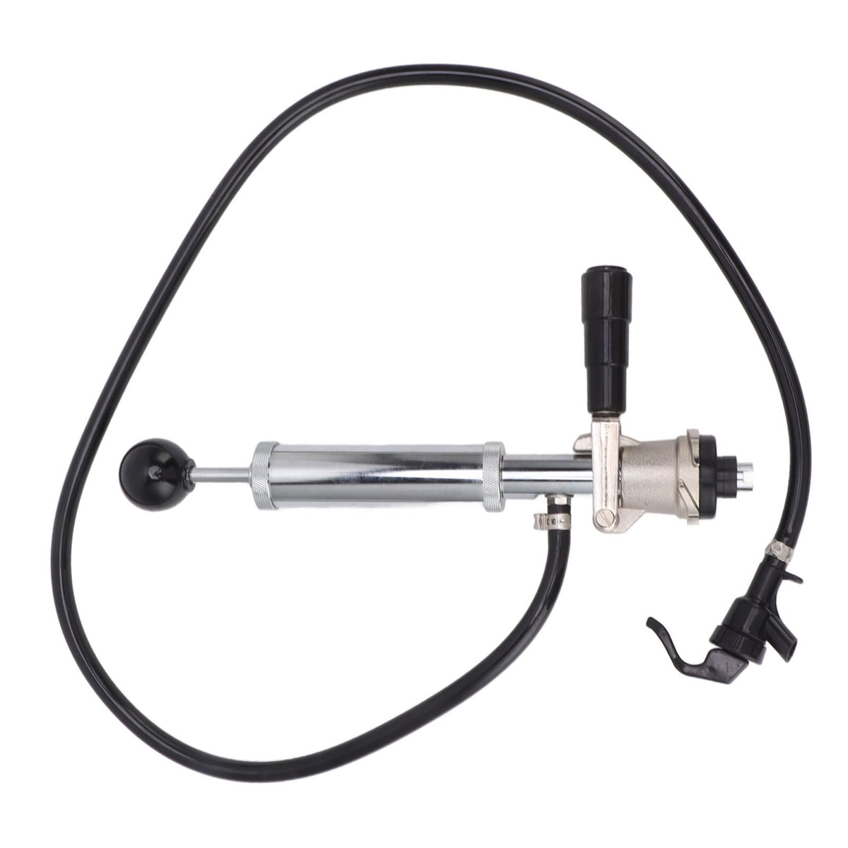 Beer Keg Pump 4inch Stainless Steel Keg Tap Hand Pump Picnic Beer Tap Kit for Homebrew Bars Restaurants Wedding