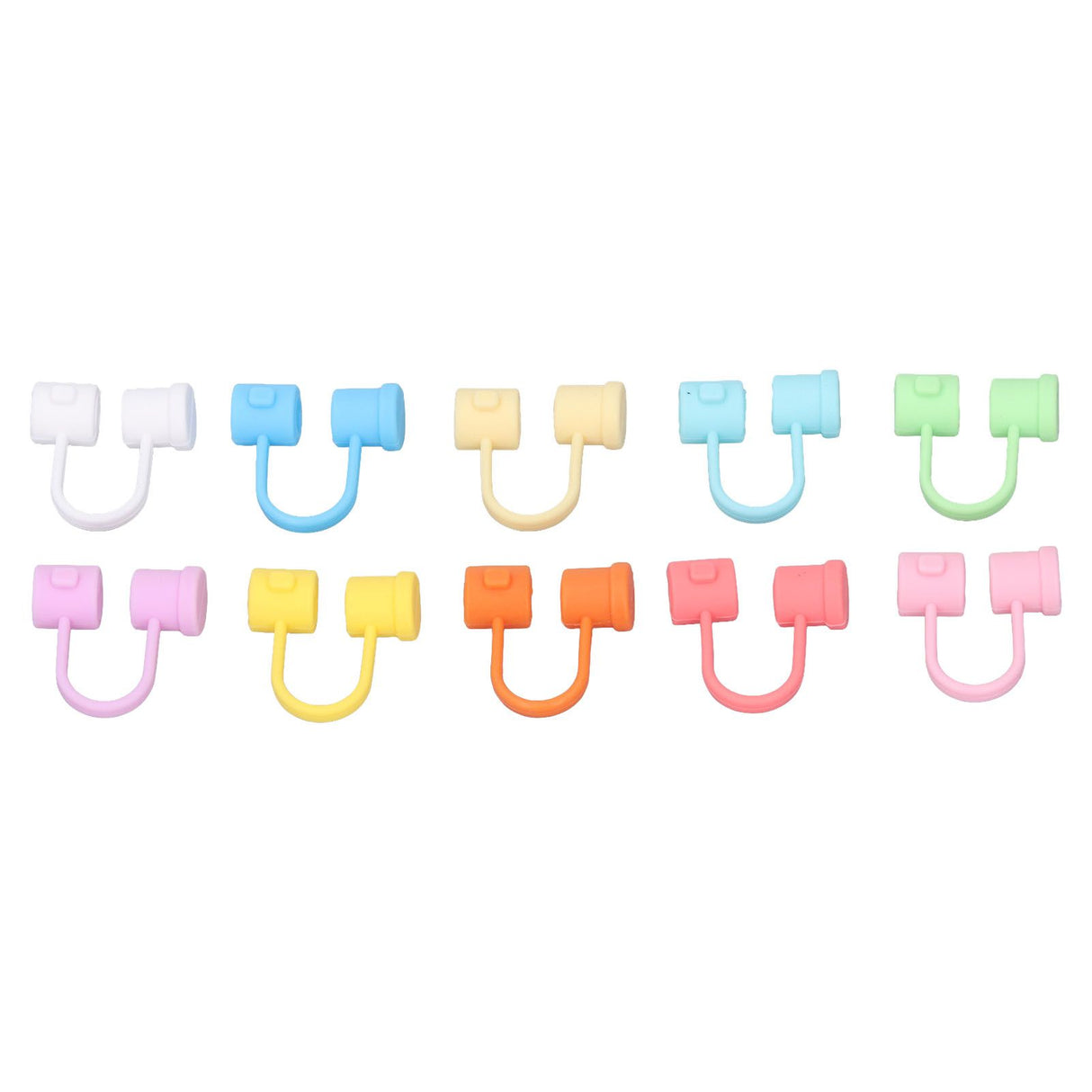 Straw Covers Dustproof Decorative Splash Proof Odorless Reusable Straw Toppers for Party ShoppingTravelling Camping 24 Rainbow Coloured Straw Caps